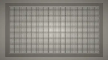 Close-up of window screen mesh with a visible tear, ready to be patched