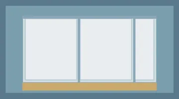 Exterior window frame showing gap between wood casing and siding before winter caulking